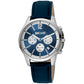 Black Leather Bracelet Watch