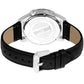 Black Leather Dress Watch