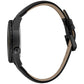 Black Leather Dress Watch
