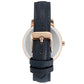 Blue Leather Dress Watch