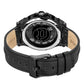 Black Leather Dress Watch