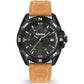 Brown Leather Dress Watch