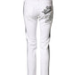 White Cotton Stretch Skinny Men Denim Jeans