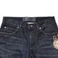 Dark Blue Watch GOLD Men Skinny Denim Jeans