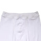 White Cotton Mid Waist Tights Leggings Pants