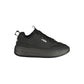 Black Polyurethane Women Sneaker