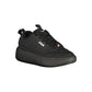 Black Polyurethane Women Sneaker