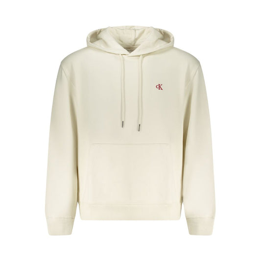 White Cotton Men's Hoodie