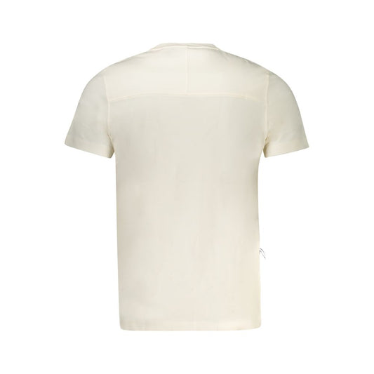 White Cotton Men T-Shirt
