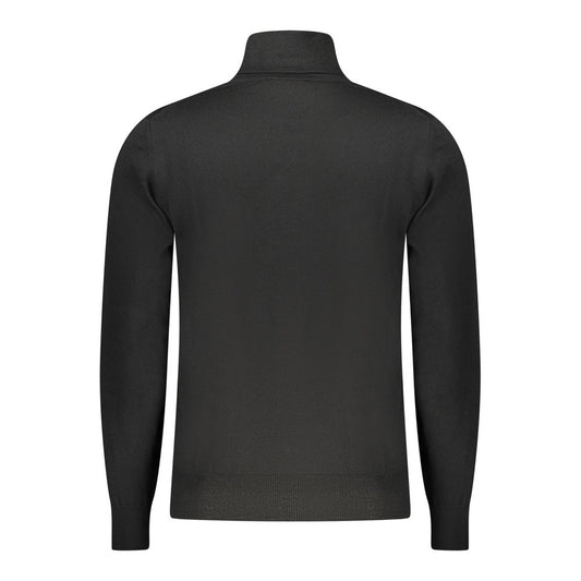 Black Wool Men Sweater