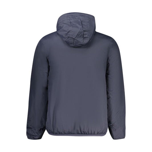 Blue Polyamide Men Jacket