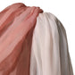 Pink Silk Tulle Long Sleeve V-neck Dress