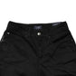 Black Mid Waist Cotton Stretch Skinny Denim Jeans