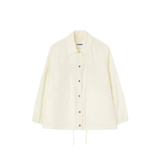 White Cotton Shell Jacket