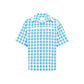 Blue Cotton Shortsleeve Shirt