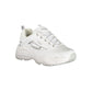 White Polyurethane Women Sneaker