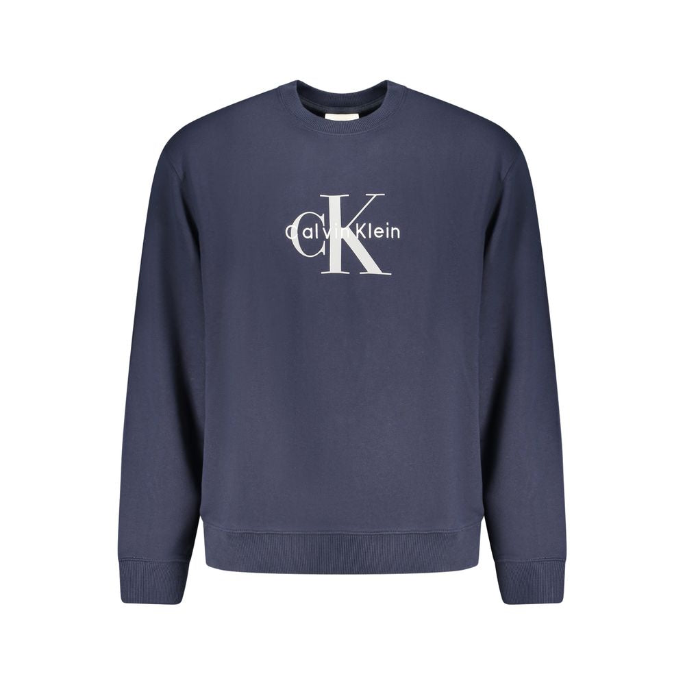 Blue Cotton Men's Sweatshirt
