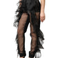 Black High Waist Tulle Wool Trouser Pants