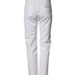 White Distressed Cotton BOYFRIEND Denim Jeans