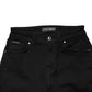 Black Cotton Skinny Mid Waist Denim Jeans