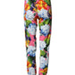 Multicolor Floral Mid Waist Jogger Pants