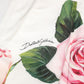 White Floral Print High Waist Hotpants Short
