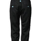 Black Wool Stripes Cropped Trouser Pants