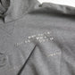 Gray Logo Cotton Hooded Sweatshirt Sweater