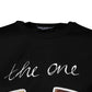 Black Graphic Crew Neck Short Sleeves T-shirt