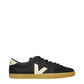 Black Leather Low Top Sneakers