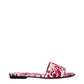 Pink Fabric Slippers