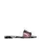 Black Cotton Slippers