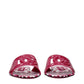 Pink Leather Slippers