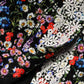Black Floral Lace Cotton HighWaist Mini Skirt
