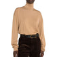 Brown Virgin Wool Turtleneck