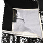 Metallic Gray Sequin High Waist Mermaid Skirt