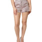 Pink Jacquard High Waist Hotpants Shorts