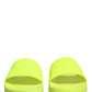 Green Rubber Slides Sandals Beachwear Shoes