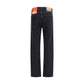 Black Cotton Relaxed Fit Jeans