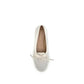 White Calf Leather Bos Taurus Ballet Flats