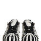 Black White Studded Low Top Sneakers Shoes