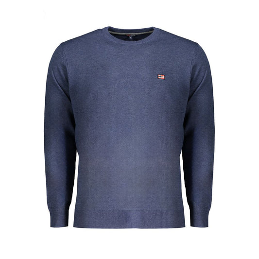Blue Wool Men's Sweater