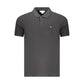 Black Cotton Men Polo