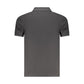 Black Cotton Men Polo