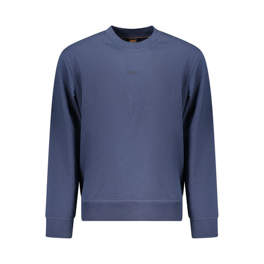 Blue Cotton Men's Sweatshirt