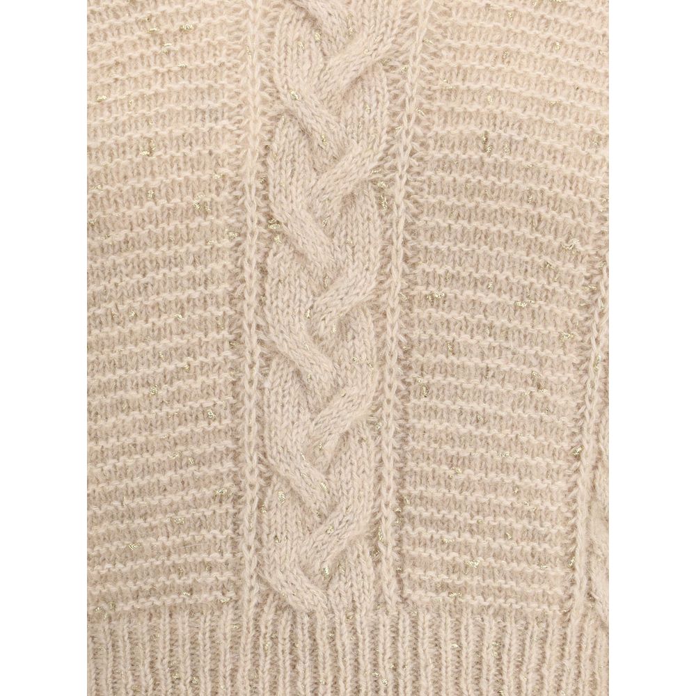 Beige Polyamide Sweatshirt