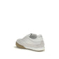 White Calf Leather Bos Taurus Chunky Sneakers