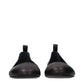 Black Leather Ballet Flats