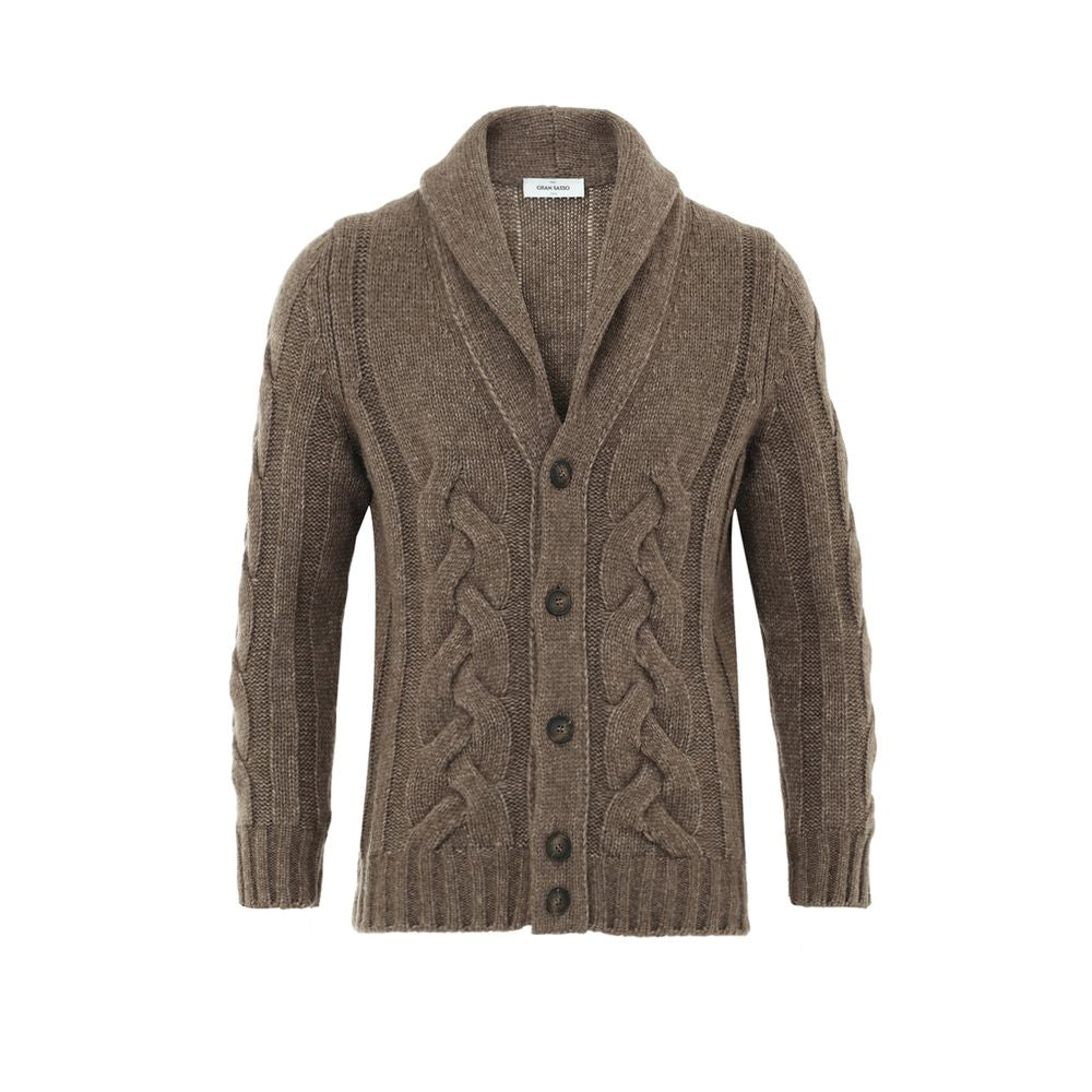 Brown Wool Cardigan