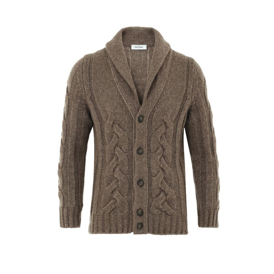 Brown Wool Cardigan